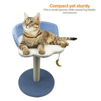 Rascador Árbol para Gatos en Forma de Nube, Rascador con Diseño Creativo de Estrella y Luna, Juguete Interactivo para Gatos, Mueble Moderno para Mascotas BPS-10837 - details 0