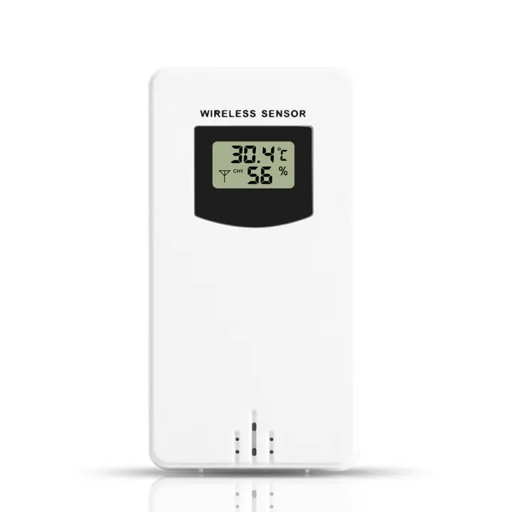 Sensor De Temperatura Y Humedad Inalámbrico Higrómetro Termómetro Digital Para Uso Doméstico Con Estación Meteorológica - 1