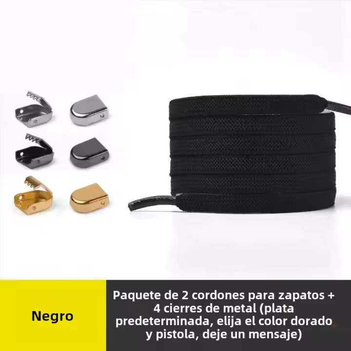 Cordones Planos Elásticos Para Zapatos Sin Amarrar Para Niños Y Adultos Unisex Cordones De Seguridad Rápidos Para Zapatillas Deporte Y Comodidad Exterior - 1