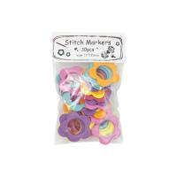 Marcadores De Costura En Forma De Flor Con Función De Bloqueo Para Tejer Y Crochet Accesorios De Costura Marcadores De Nueces De Hilo Multicolor - details 11