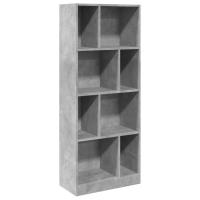 vidaXL Estantería de madera de ingeniería 57x28,5x141 cm Blanco, Negro, Roble Sonoma Mueble Almacenaje Estantería para Oficina, Estudio, Dormitorio Estantería/Librería/ mueble de Almacenamiento - details 6