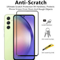 Protector De Pantalla De Vidrio Templado 4en1 Para Samsung Galaxy A54 A34 A14 A53 5G A12 A13 A32 4G A52s A52 A33 - Anti-Arrugas Resistente Al Agua - details 4