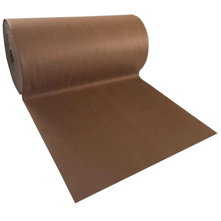 Alfombra moqueta antideslizante por metros para cocina y pasillo Ancho 60cm - MARRÓN 7080132 - 1