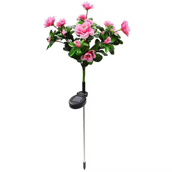 Luces Solares LED Impermeables De Flor De Azalea Para Jardín Patio Decoración De Camino Luz De Paisaje Exterior Regalo Decorativo Mejor - 1