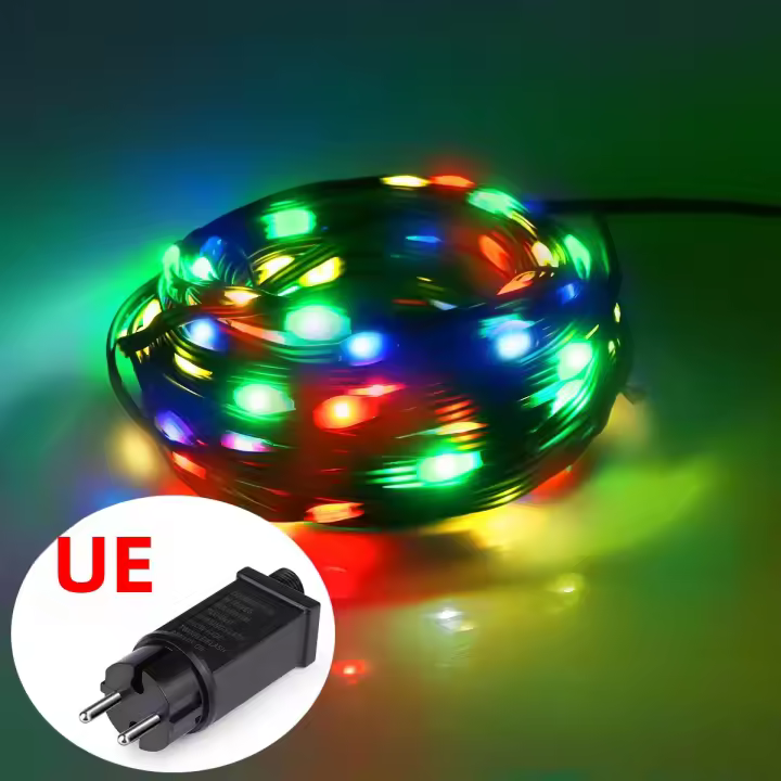 Cadena De Luces LED Alta Brillo IP65 Impermeable Para Decoración De Árbol De Navidad Fiesta Bodas Con Enchufe EU/US 100M-10M - 1