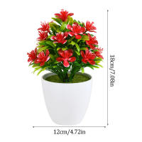 1pc Artificial Potted Plant Small Bonsai Flowers Pot Simulated Tree Ornaments Decoración Para Mesa De Oficina Hotel Hogar Boda - details 5