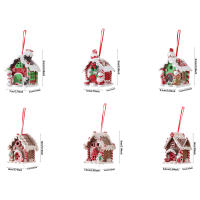 Lámpara De Cristal LED Navideña Creativa Con Figuras De Hombrecillo De Nieve Galleta Papá Noel Decoración De Árbol De Navidad Colgante De Casa De Caramelo - details 10