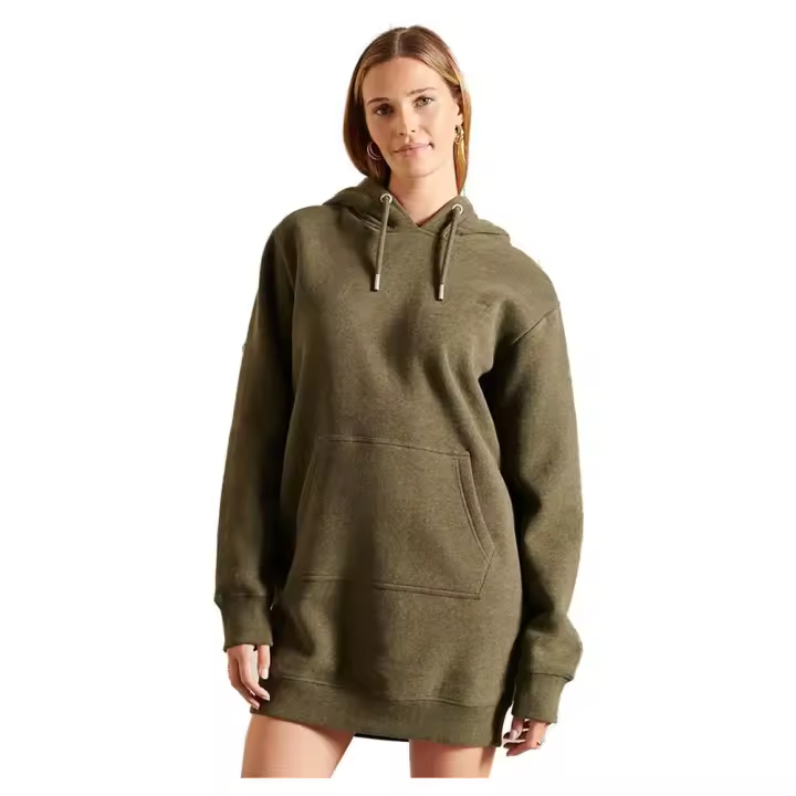 Superdry Vestido Vintage Logo Embroidered Verde - 1