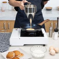 Dispensador de masa, Embudo de Maple inoxidable con soporte para pastes, Donas, magdalenas, panqueques, horneado - details 1