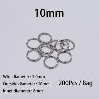 Anillos De Salto Abiertos De Acero Inoxidable 100-200pcs 3-15mm Para Fabricación De Joyas DIY Accesorios De Conexión - details 19
