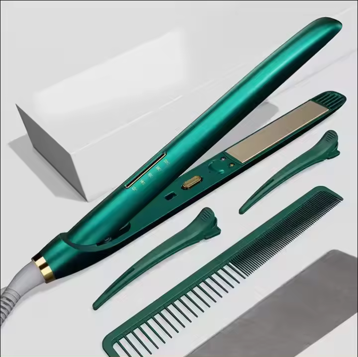 Dormitorio de peluquería, rizador de pelo liso, plancha de doble uso, plancha alisadora, plancha alisadora, plancha alisadora para mujeres - 1
