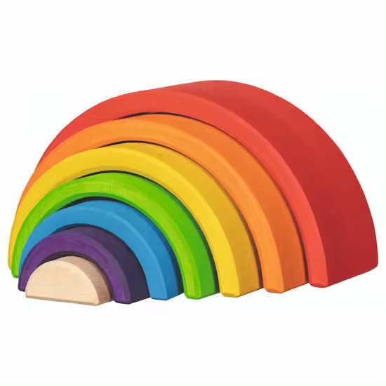 Juego de construcción Arcoiris Waldorf 7 piezas - 1