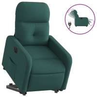 vidaXL Sillón eléctrico reclinable elevable de tela Gris claro, Gris oscuro, Negro Sillon Dormitorio Sillon Comodos Silla Relax Sillón Sofá - details 6