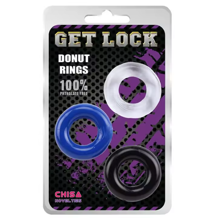 CHISA Anillos para el Pene Donut Rings JUGUETES SEXUALES - 1