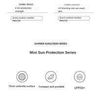 Mini Folding Vinyl Pocket Umbrella, UV Protection, Parasol, Parasol Capsule - details 19