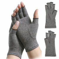 Guantes De Fuerza Para Fitness Y Deportes Con Suelta Media En Hemp Gris Antideslizantes Para Rehabilitación Y Presión - details 3