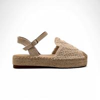Calzados soraia, Sandalia ganchillo mujer para verano, Sandalia con plataforma de yute, 2024 - details 3