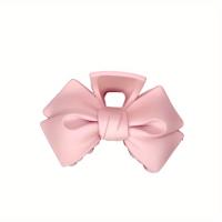Pinza Para El Cabello De Moda Para Mujeres Accesorio Colorido De Lazo Pinza De Tiburón Para Cola De Caballo Estilo Sólido - details 10
