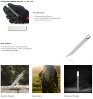 Juego De Llaves De Crowbar Multifuncional De Acero Inoxidable Portátil Y Resistente Llave De Mano Herramienta De Emergencia Para El Hogar - details 1