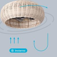 Ventilador DC de Techo LED  Garsaco Matera 20W, 3 Tipos de Luz, Control Remoto, Efecto Madera - details 3