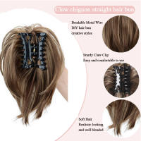Extension De Cabello Sintético H&STAR Pony Cola Recta Pequeña Accesorios Para El Cabello Clip Para Mujeres Pieza Única - details 0