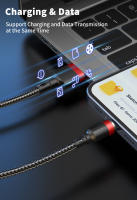 Cable Magnético USLION 360 Grados 3A Carga Rápida Micro USB Tipo C Para iPhone Xiaomi Samsung Cable De Datos Con Imán Para Teléfono - details 9
