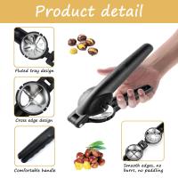 Alicates Castañas,Cortador de Castañas,Inoxidable Pinza Castaña,Abridor Cascanueces de Castaña,Abridor de Castañas,Herramientas Cocina,Para Castañas, Avellanas y Otros Frutos Secos - details 1