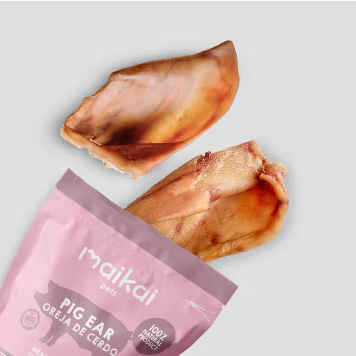 MAIKAI Orejas de Cerdo para Perros - Packs - Chuches para Perros - Snacks 100% Naturales - Mordedor Alternativa a Huesos - Orejas de Cerdo Deshidratadas - Premios Perros - 1