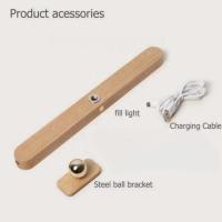 Lámpara De Pared Sin Cable Con Espejo Y Luz LED Ajustable Iluminación De Lectura Diseño Moderno Para Dormitorio Y Sala - details 7