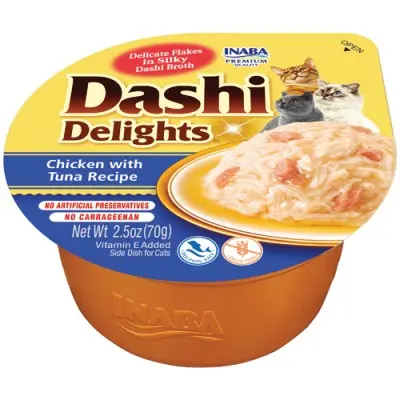 Inaba Inaba churu Dashi Delights Pollo con Atún - Complemento alimentario para gatos - 1