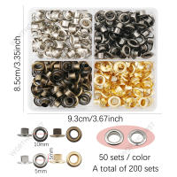 Aguja De Perforación Para Papel Y Tela Con 200 Conjuntos De Ojales De Cobre Y Palancas De Presión Manual 3mm/5mm/6mm Para Scrapbooking - details 4