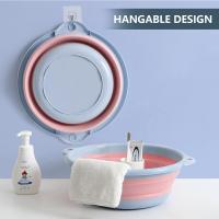 Lavabo plegable, paquete de 2, 5 l, lavabo plegable para exteriores, multiusos, cubeta de plástico portátil - details 2