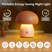 Lámpara De Noche LED INS Con Interruptor Táctil En Madera Estilo Búho Colgante Para Dormitorio Y Habitación De Niños Luz De Mesa Decorativa Para Dormir - details 3
