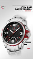 Reloj De Cuarzo Para Hombre NAVIFORCE Casual Resistente Al Agua Con Manos Luminosas Reloj De Pulsera De Acero Inoxidable Para Negocios Y Uso Diario - details 7