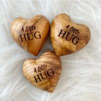 Pequeño Abrazo De Bolsillo Con Tokens De Corazón De Madera Para Amigos Suministros De Manualidades Creativas Regalo De Día De San Valentín - details 2