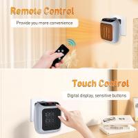 OPDOS Calefactor Eléctrico 800W de pared Calentador inteligente portátil de 400W/800W, con termostato y temporizador ajustables, protección contra sobrecalentamiento, visualización LED Marca - details 1