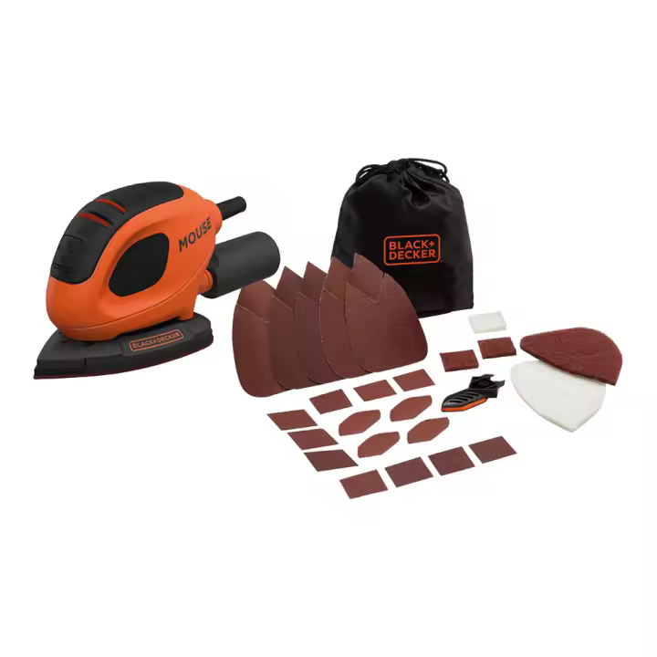 Lijadora de detalle mouse 55w bew230bc-qs black+decker - 1