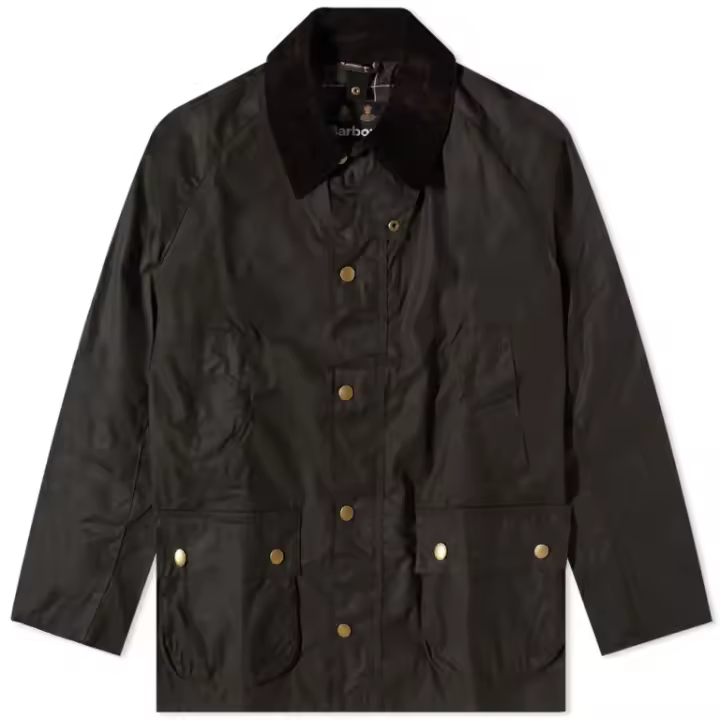 Barbour Ashby Chaqueta Encerada Hombre - Algodón Resistente y Forro Tartán - 1