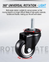Ruedas De Goma Resistentes Para Muebles Rodillos Con Freno 360° Rueda De Gira Industrial 1.5/2 Pulgadas Para Muebles - details 1
