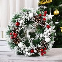 Corona Navideña De Puerta Guirnalda De Navidad Decoración Merry Christmas Para El Hogar Año Nuevo Navidad Colgante De Puerta - details 3