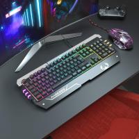 Magegee Juego de teclado y ratón para juegos USB RGB, GT817 104 Juego de teclas y ratón retroiluminados Arcobaleno llave teclado del ordenador ratón con cable USB para jugadores PC Windows, portátiles. - details 0
