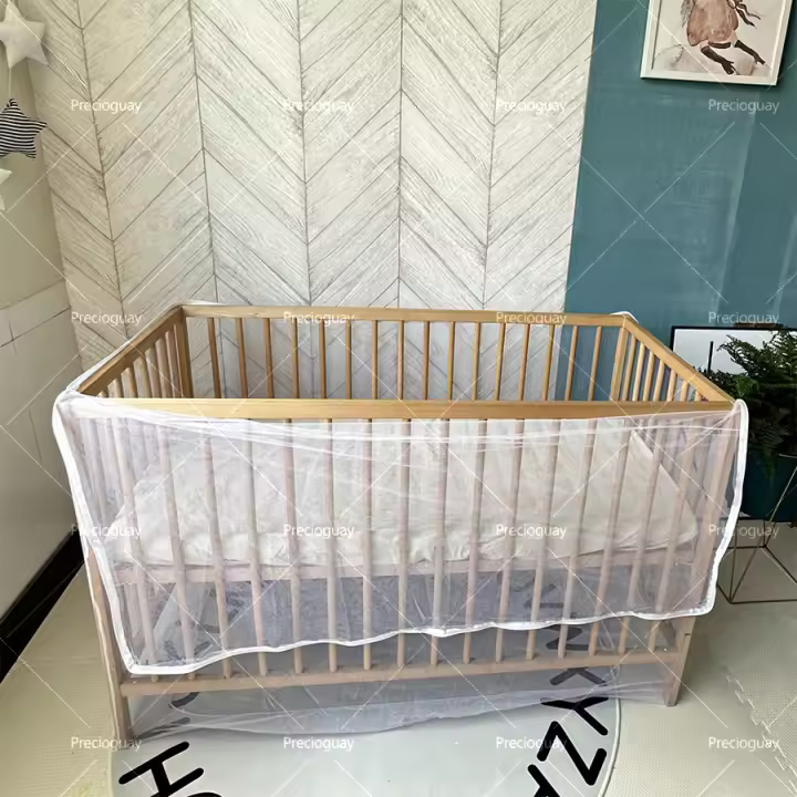 Cuna con colchón de seguridad y barandillas laterales - 140x70x7 cm - 1