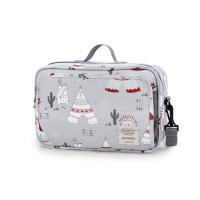 Bolsa De Diaper Para Bebé Impermeable Con Doble Manija Estampado De Moda Para Uso Desechable Y Reutilizable Bolsa De Agua Para Maternidad - details 1