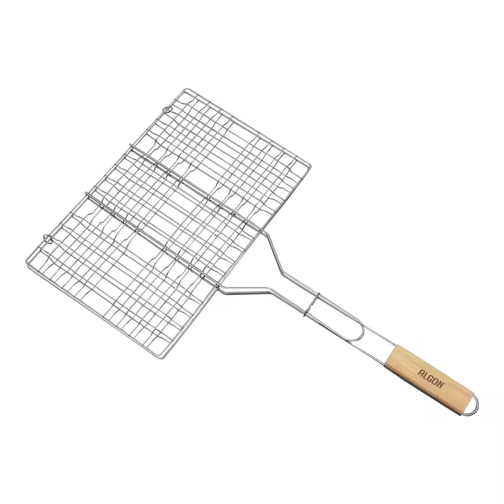 Algon - Parrilla BBQ CRWOOD 35x25cm - Resistente y Duradera, Fácil de Limpiar - Versátil para Exteriores - Portátil y Compacta - 1