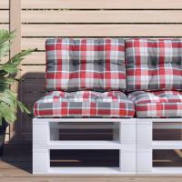 vidaXL Cojín para palés tela 60x40x12 cm en color Multicolor/Beige/Verde y más | acolchados duraderos para sofás de jardín terraza exterior - details 10