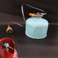 Adaptador De Recarga De Estufa De Gas Para Camping Al Aire Libre Adaptador De Botella De Propano LPG a Burner Plano Metal Manual Para 3-5 Usuarias - details 3