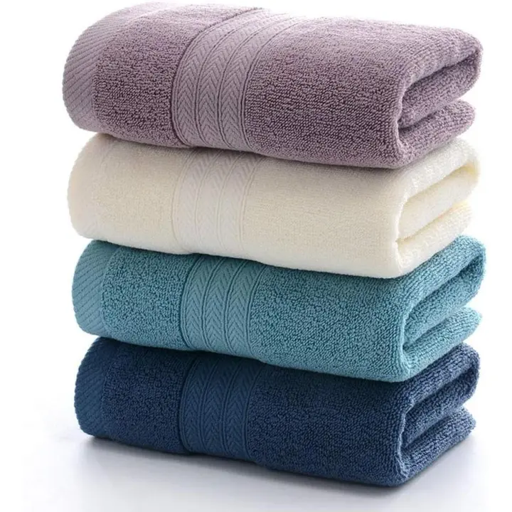 Toallas de mano ultra absorbentes y suaves de Algodón Paquete de 4, 34*73cm para baño, Hand, dear, Gimnasio y spa - 1