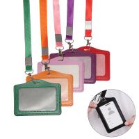Carcasa Protectora Para Tarjetas De Nombre Y Badges Para Hombres Y Mujeres Estuche Para Tarjetas De Identificación De Oficina De PU Cuero Unisex - details 0