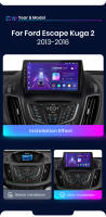 Junsun  Android 13 inalámbrico CarPlay Android Auto Radio para Ford Escape Kuga 2 C-MAX 2013 2014 2015 2016 coche Multimedia navegación GPS autorradio - details 4