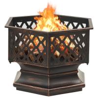 vidaXL Brasero con atizador acero 62x54x56 cm - details 3